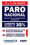 Leer más: MODALIDAD DE PARO DIAS 15 Y 16 DE MARZO